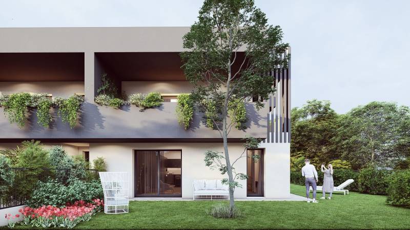 Vigodarzere loc. Saletto. In quartiere esclusivo, unità con giardino oppure terrazzo abitabile Vigodarzere loc. Saletto. In quartiere esclusivo, unità con giardino oppure terrazzo abitabile